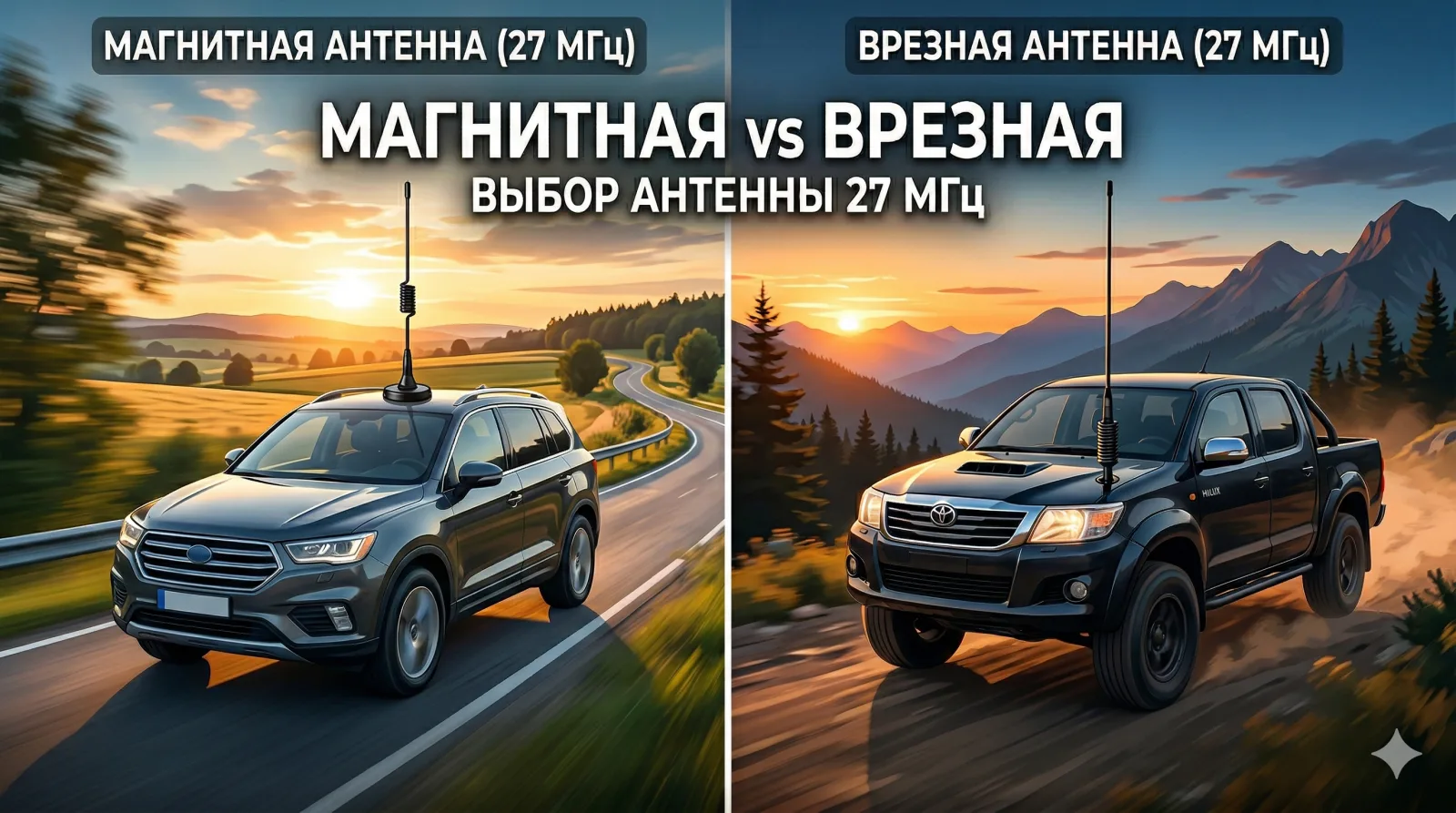 Врезная или магнитная антенна: что выбрать?